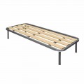 Enkeltseng med lodrette lameller Bio Comfort 2 80x190 cm træ