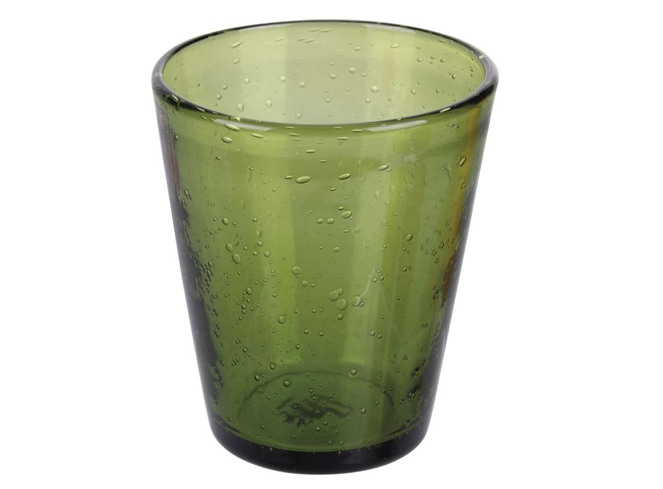 12 glas 330 ml i glas i forskellige farver - Broche Viadurini
