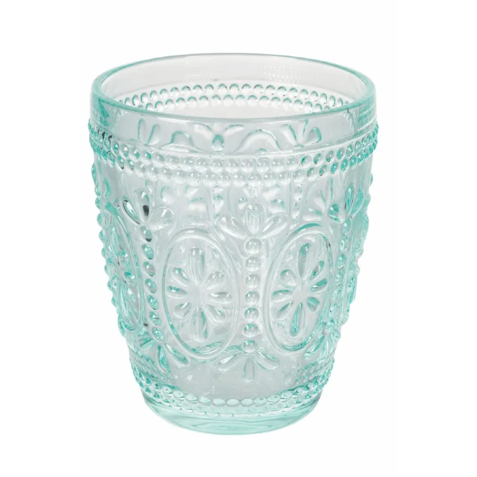 12 vandglas 300 ml i glas i 4 forskellige blå nuancer - kometer Viadurini