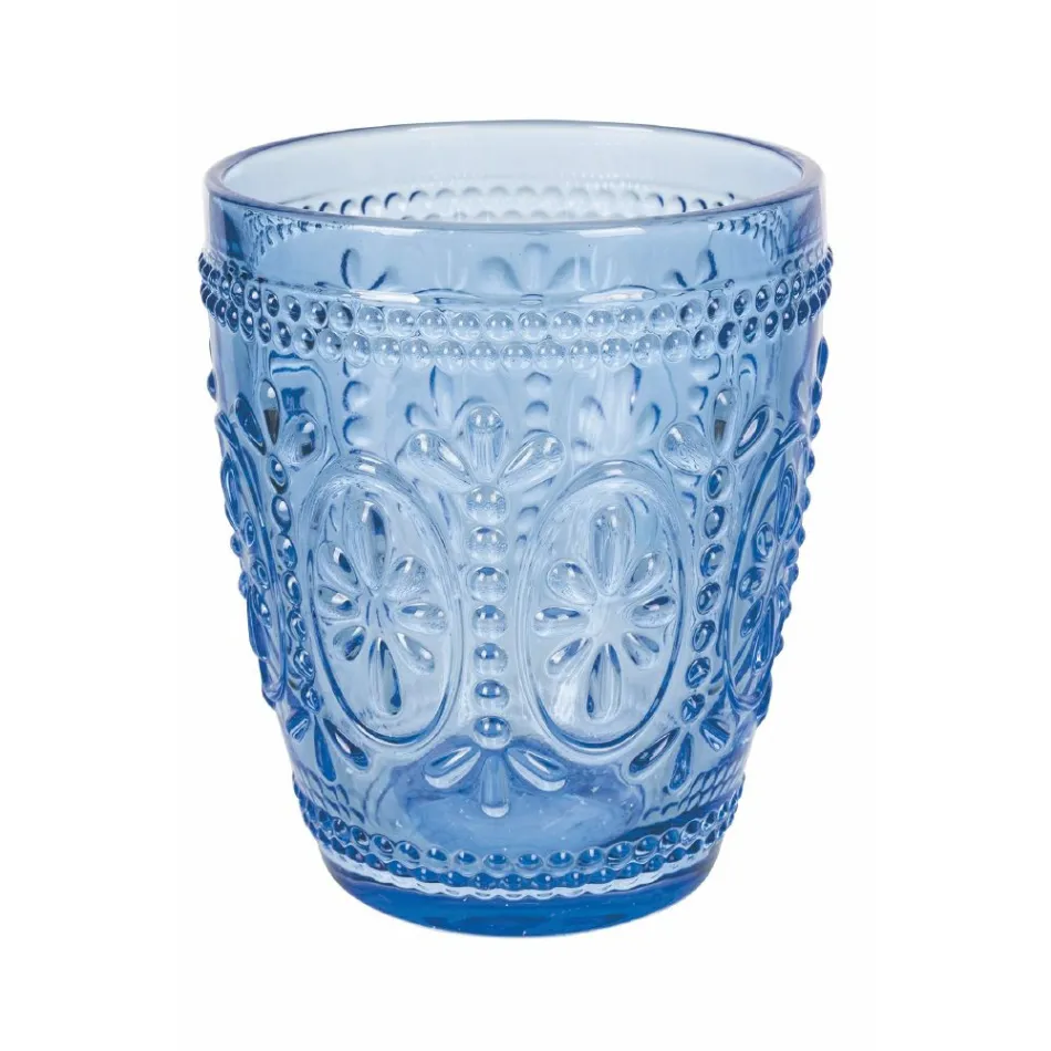 12 vandglas 300 ml i glas i 4 forskellige blå nuancer - kometer Viadurini