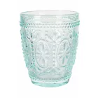 12 vandglas 300 ml i glas i 4 forskellige blå nuancer - kometer Viadurini