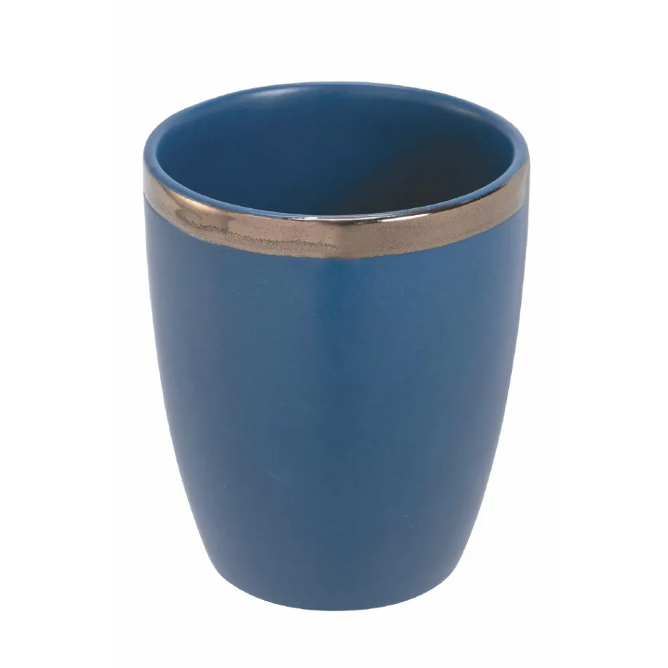 12 stentøjsvandglas 320 ml med gylden kontur - Bibol Viadurini