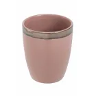 12 Stentøjsvandglas 320 ml med gylden kontur - Bibol Viadurini