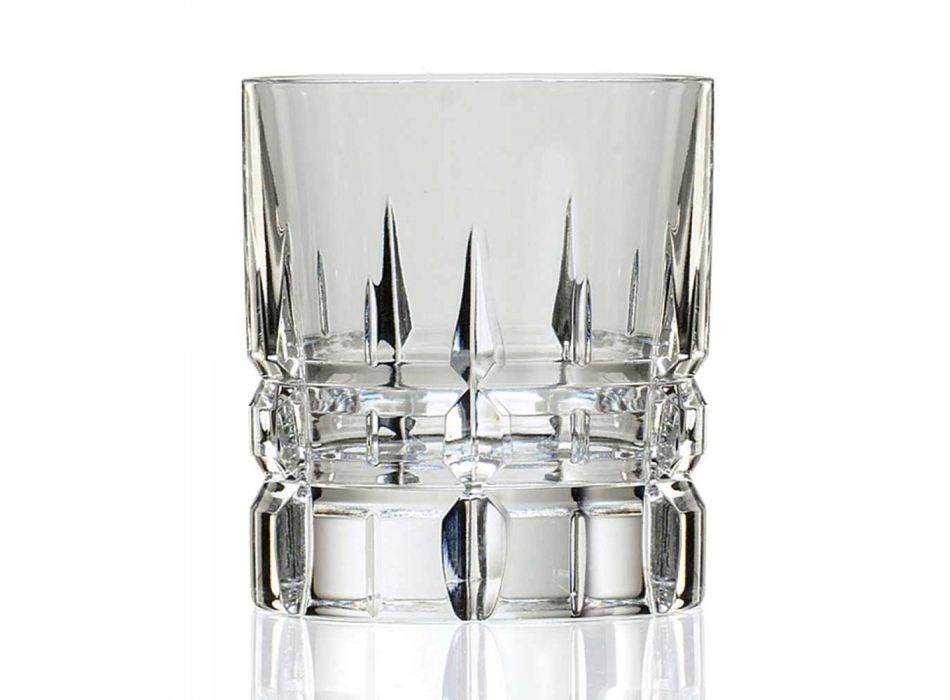 12 dobbelt gammeldags tumbler Basso whiskyglas i krystal - Fiucco
