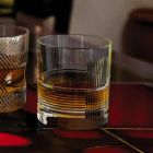 12 briller til vand eller whisky Vintage Design i dekoreret krystal - taktil Viadurini