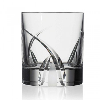 12 Low Tumbler Glasses i Eco Crystal Luxury Design - Montecristo