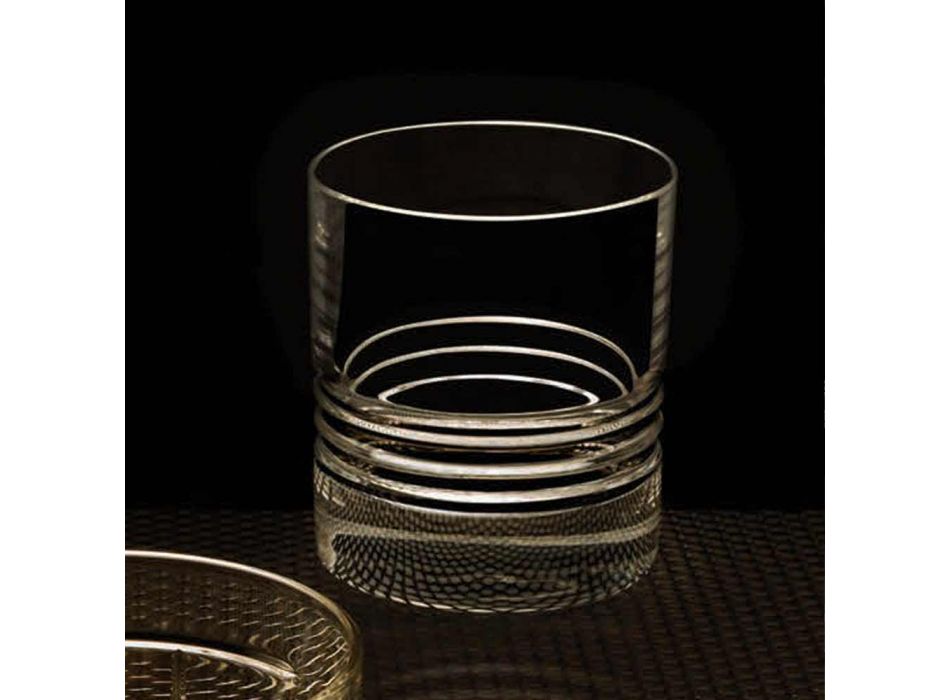 12 Tumbler dobbelt gammeldags krystal whiskyglas - arytmi Viadurini