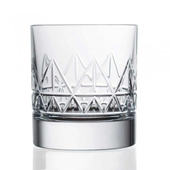 12 glas whisky eller vand luksus moderne design i krystal - arytmi