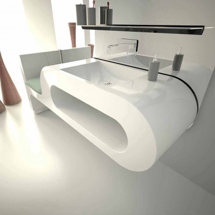 Garfish Bathroom Design Sink Lavet i Italien Viadurini