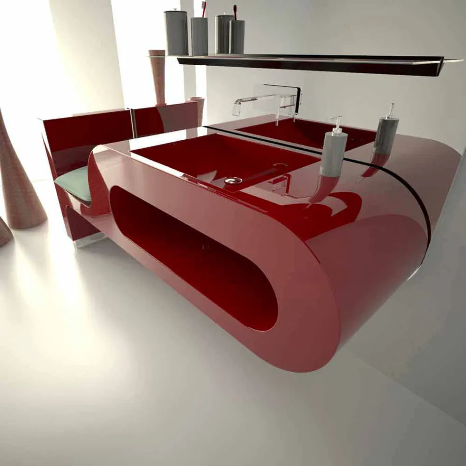 Garfish Bathroom Design Sink Lavet i Italien Viadurini