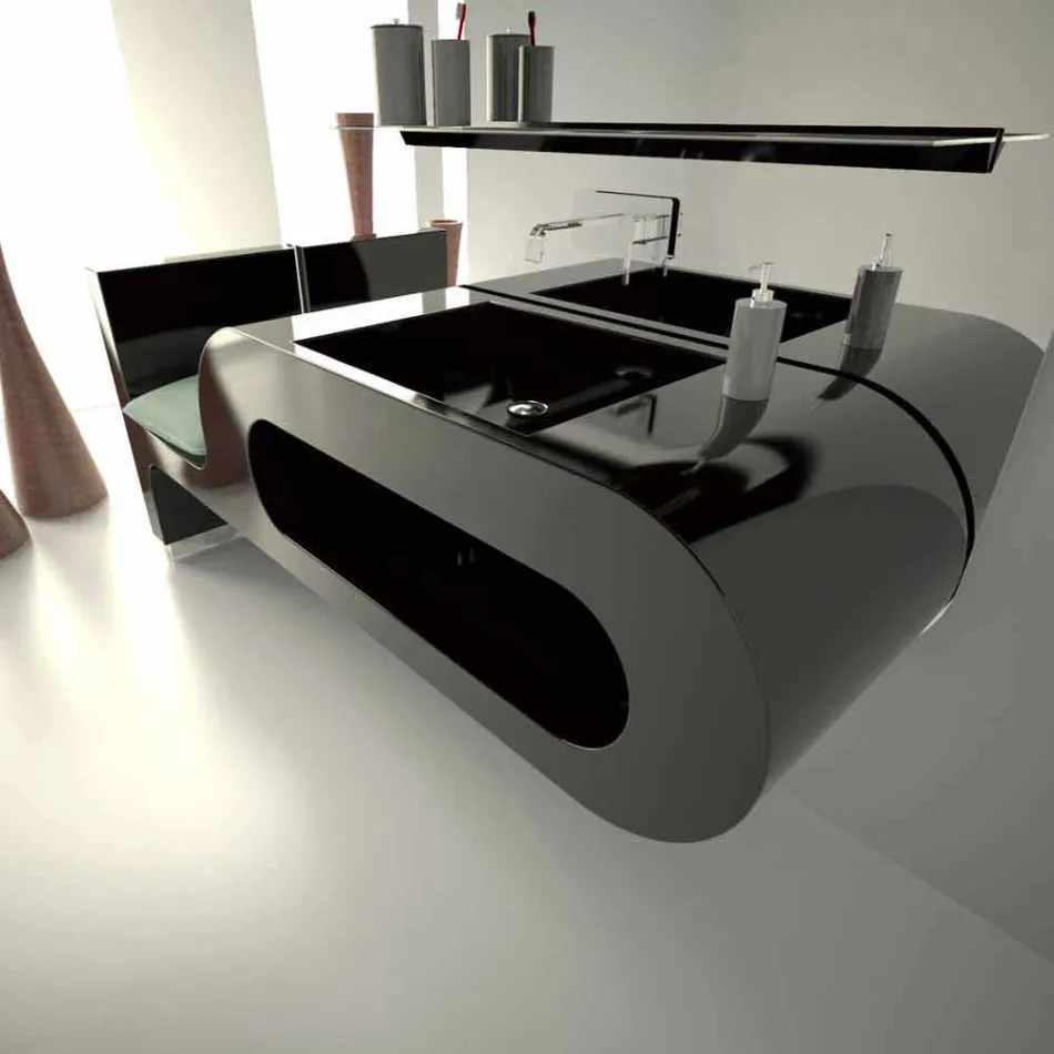 Garfish Bathroom Design Sink Lavet i Italien Viadurini