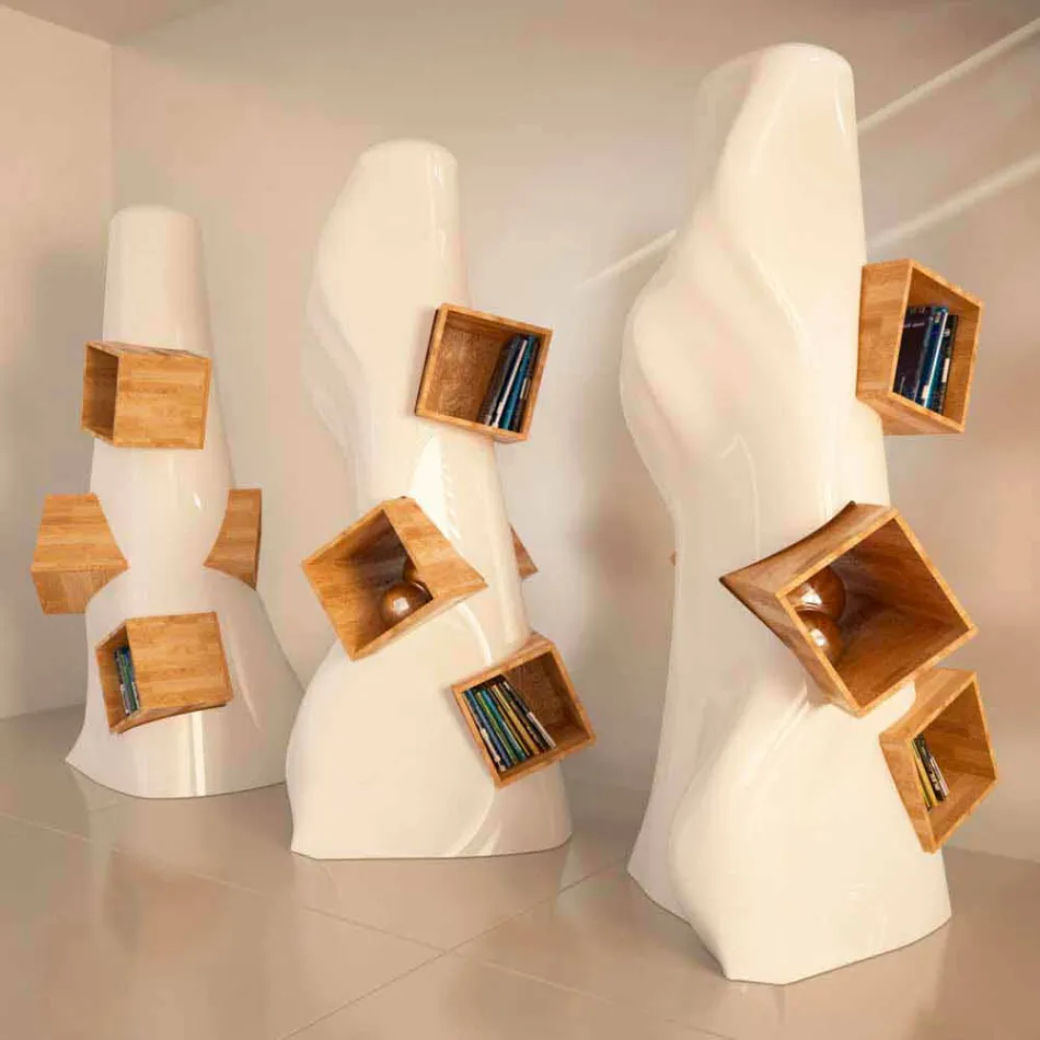 K2 Moderne Design Bogreol Made in Italy Viadurini