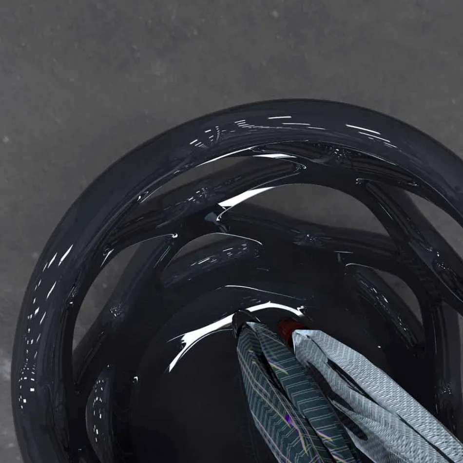 Paraplyholder Moderne Design Coulee Lavet i Italien Viadurini