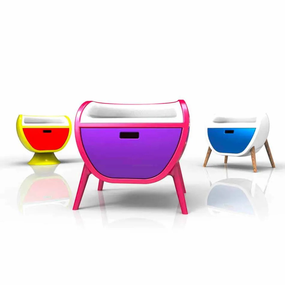 Moderne Sengebord Design Gauche Lavet i Italien Viadurini