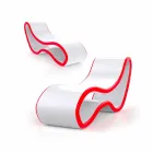 Chaise Longue Design Lory Lavet i Italien Viadurini