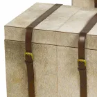 2 design i grå pony Ritini kufferter, store og små Viadurini