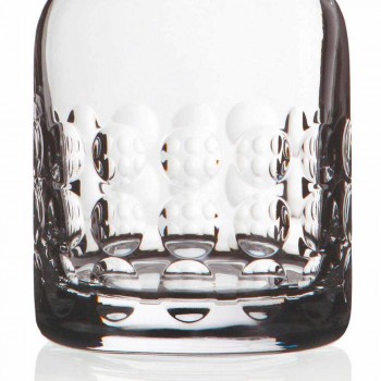 2 flasker til whisky i økologisk krystal dekoreret med hætte - titanioball