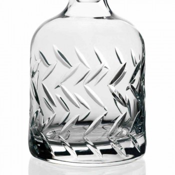 2 miljøvenlige Crystal Whisky-flasker med dekorativ hætte i vintage - arytmi