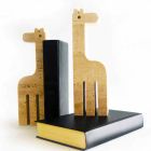 2 bogstøtter i travertinmarmor i form af en giraf fremstillet i Italien - Morra Viadurini