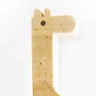 2 bogstøtter i travertinmarmor i form af en giraf fremstillet i Italien - Morra Viadurini