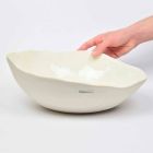 2 salatskåle i hvidt porcelæn Unikke stykker af italiensk design - Arciconcreto Viadurini