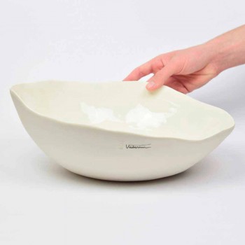 2 salatskåle i hvidt porcelæn Unikke stykker af italiensk design - Arciconcreto