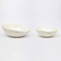 2 salatskåle i hvidt porcelæn Unikke stykker af italiensk design - Arciconcreto