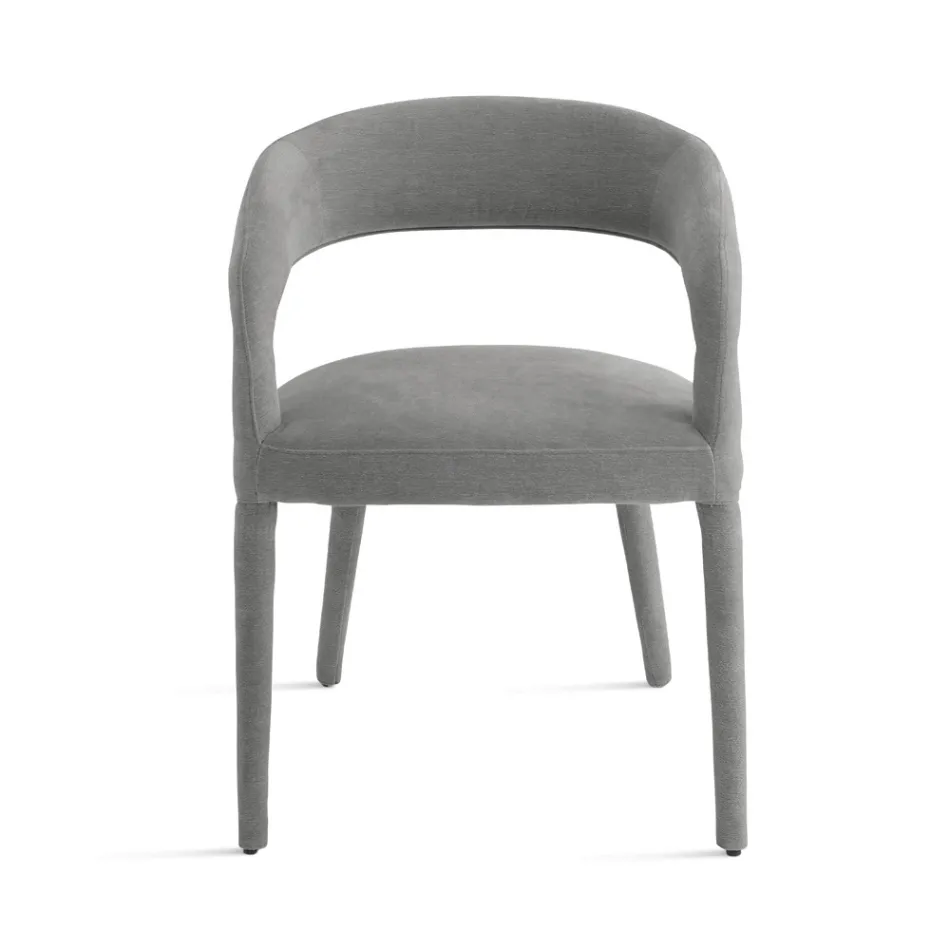 2 polstrede lænestole i Bouclè-stof med betrukket stel - Domenica Viadurini