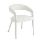 2 polstrede lænestole i Bouclè-stof med betrukket stel - Domenica Viadurini