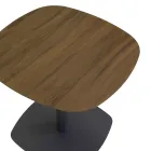 2 lænestole med aluminiumsbord med termotransfer-træeffekt - Camper Viadurini