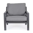 2 havelænestole i aluminium og stof sædehynder - spids Viadurini