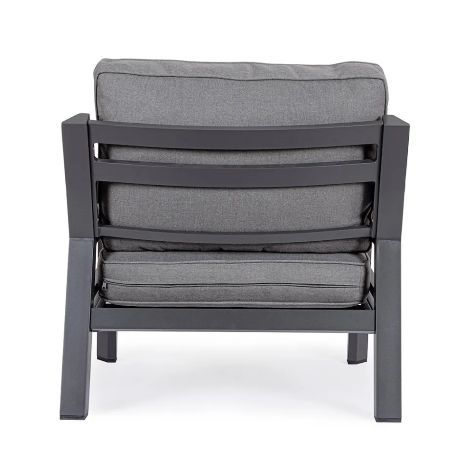 2 havelænestole i aluminium og stof sædehynder - spids Viadurini