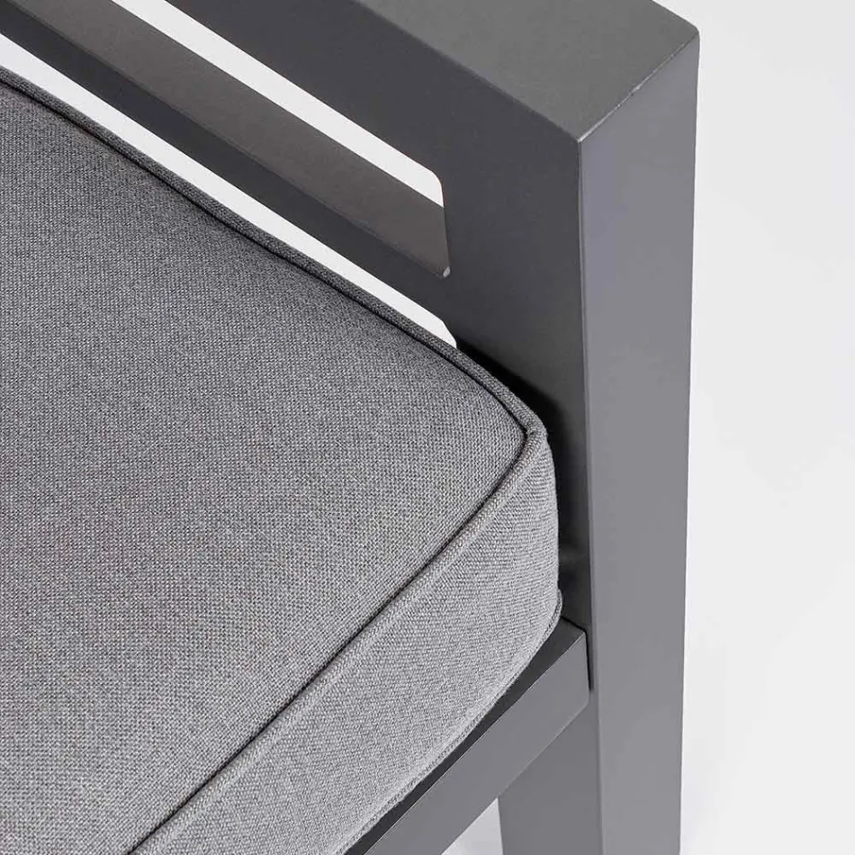 2 havelænestole i aluminium og stof sædehynder - spids Viadurini