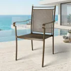 2 klassisk designede metalhavestole fremstillet i Italien - Solis Viadurini