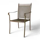 2 klassisk designede metalhavestole fremstillet i Italien - Solis Viadurini