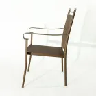 2 klassisk designede metalhavestole fremstillet i Italien - Solis Viadurini