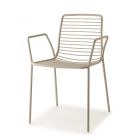 2 udendørs lænestole lavet af stål i forskellige farver lavet i Italien - sommer Viadurini