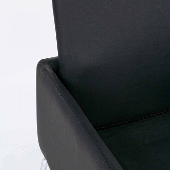 2 stole med armlæn overdækket i kunstlæder Modern Design Homemotion - Farra