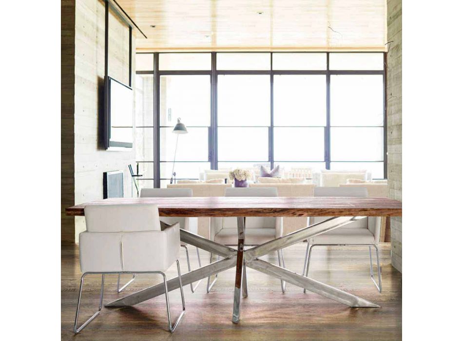 2 stole med armlæn overdækket i kunstlæder Modern Design Homemotion - Farra