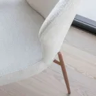 2 indendørs stole lavet af metal med Bliss stofsæde - Avenia Viadurini