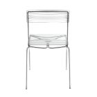 2 stabelbare stole i plexiglas og jern Fremstillet i Italien - Timon Viadurini