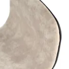 2 skamler med gaslift, mikrofiber og metalsæde - Adonis Viadurini