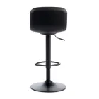 2 skamler med gaslift, mikrofiber og metalsæde - Adonis Viadurini