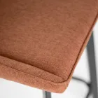 2 Stuestole lavet med stofsæde og metalben - Negroni Viadurini