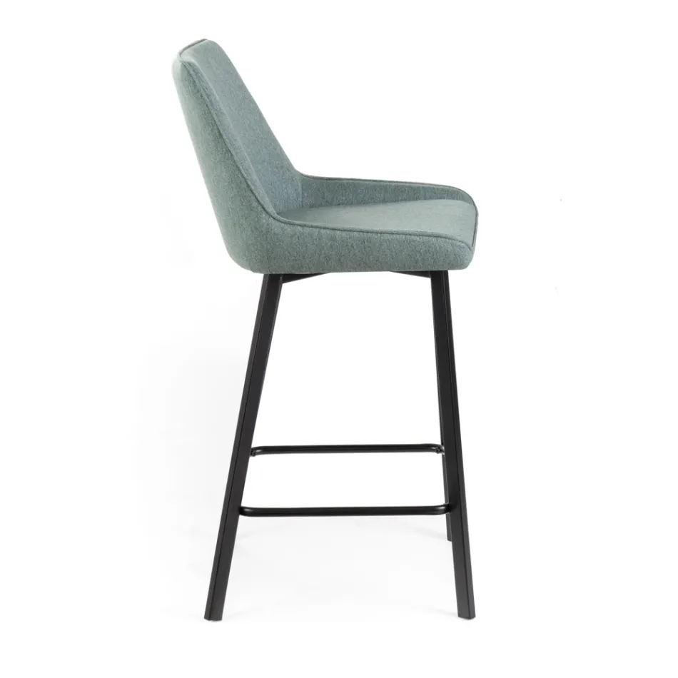 2 Stuestole lavet med stofsæde og metalben - Negroni Viadurini