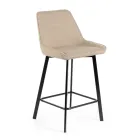 2 Stuestole lavet med stofsæde og metalben - Negroni Viadurini