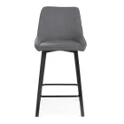 2 Stuestole lavet med stofsæde og metalben - Negroni Viadurini