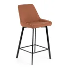 2 Stuestole lavet med stofsæde og metalben - Negroni Viadurini