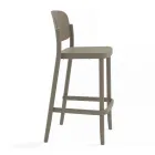 2 udendørs stabelbar afføring i polypropylen fremstillet i Italien - Calista Viadurini