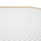 2 telefonborde i gylden jern- og glasplade - Pope Viadurini